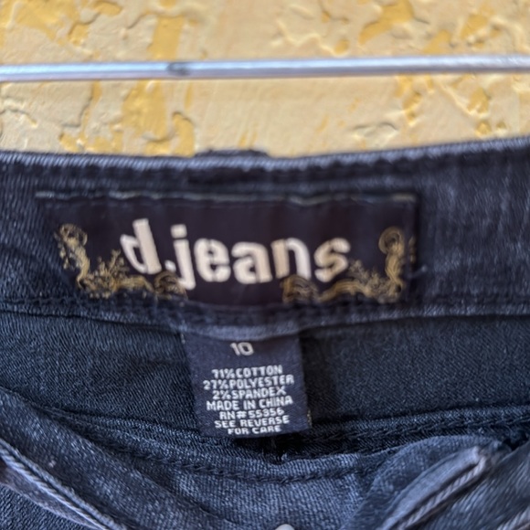 JEANS DISTRESSED d.jeans BLACK - Picture 4 of 7